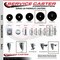 Service Caster 5 Inch Phenolic Swivel 58 Inch Threaded Stem Caster Set 2 Total Lock Brakes SCC-TSTTL20S514-PHS-58212-2-S-2 - alternate 4